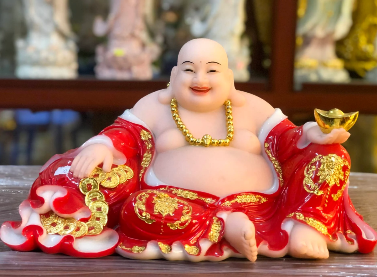 Cách bày trí tượng Phật Di Lặc trong phòng khách